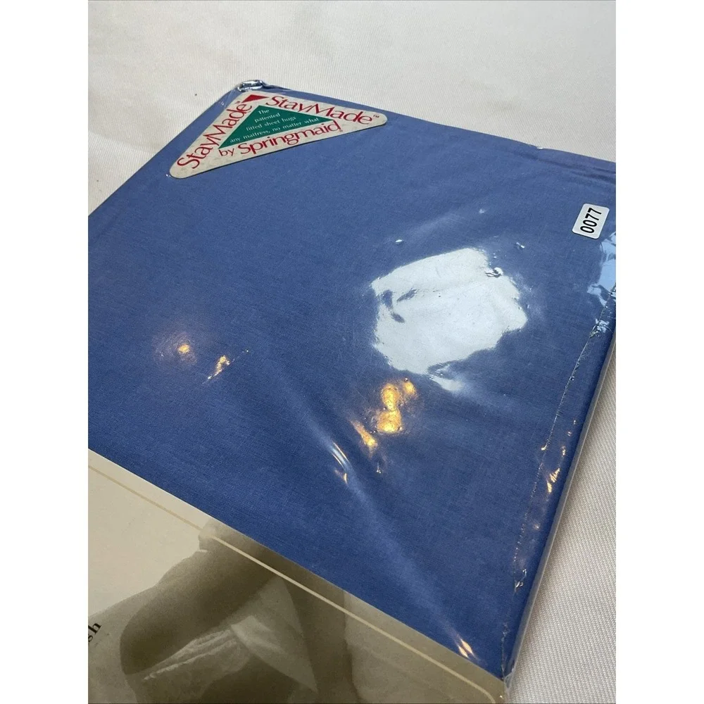 Stay made By Springmaid 100%‎ Cotton Percale Twin Fitted Sheet Malibu Blue